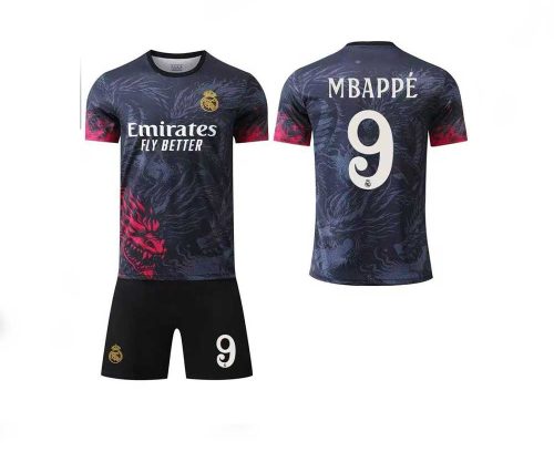 لباس پسرانه رئال مادرید طرح اژدها شماره 9 MBAPPE – کیفیت تایلندی درجه یک